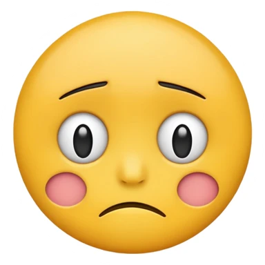 a sad emoji with a frown sticker