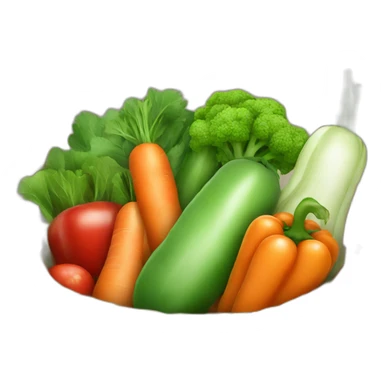 basket full of vegetables sticker