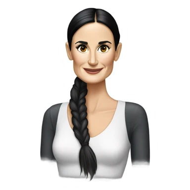 Demi Moore realistic sticker