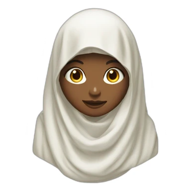 Hanaa blanc voilée légiférer sticker