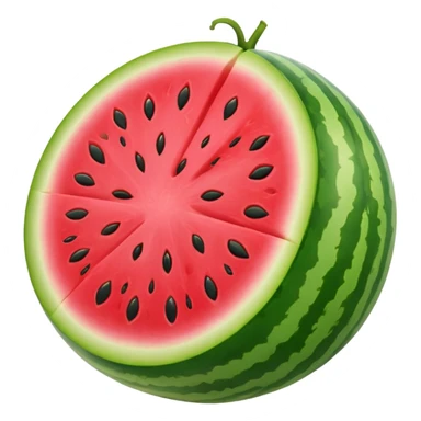 watermelon with feminine features sticker