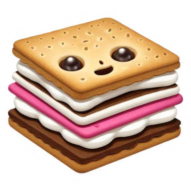 smores with eyes sticker