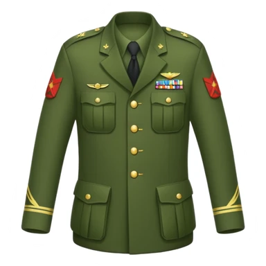 a military uniform sticker