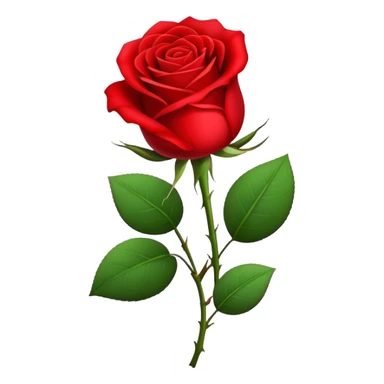 Red rose for Sant Jordi celebration sticker
