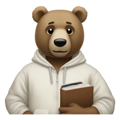 Kanye west bear holding album sticker