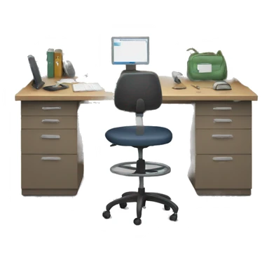 research desk sticker