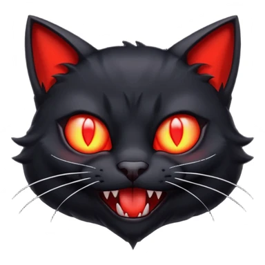  red vampire cat sticker