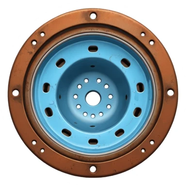 water drain, top view sticker