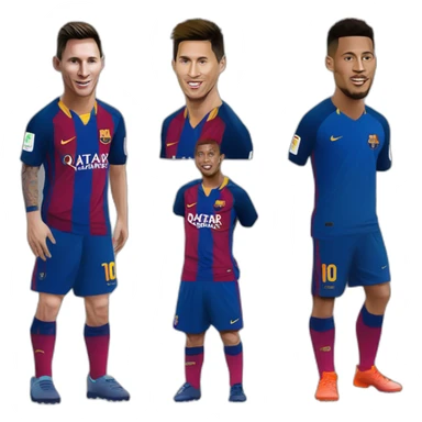 Lionel messi cristiano Ronaldo and neymar jr sticker