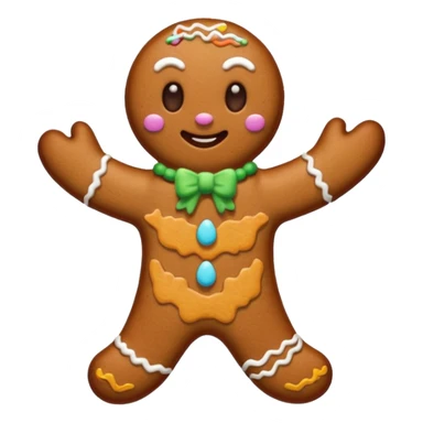 gingerbread cryptid  sticker