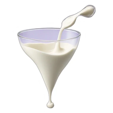 Milk pouring out of brinjal sticker