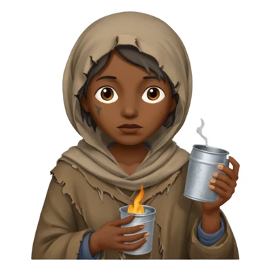 begger woman sticker