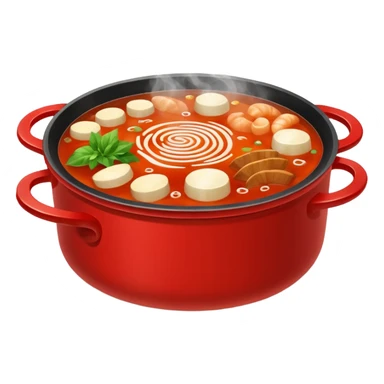 Double flavour hotpot sticker