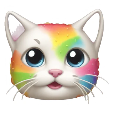 Rainbow poptart kitty sticker