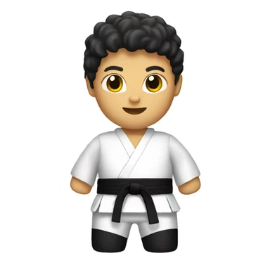 karate black belt sticker
