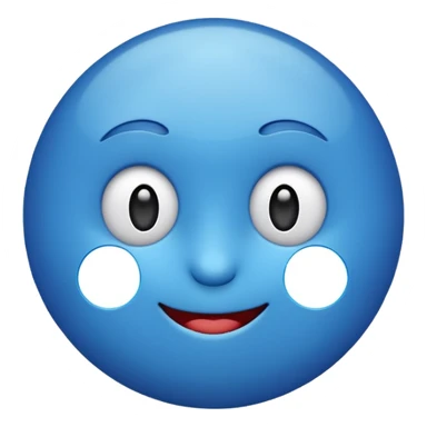 O emoji azul com o selo verificado dentro sticker