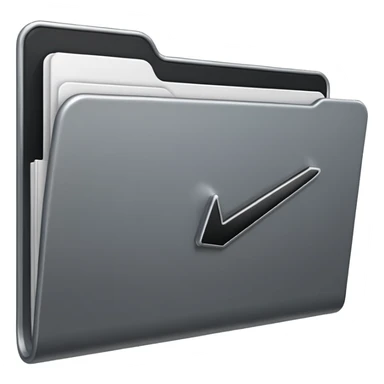 black cursor clicking on a folder sticker