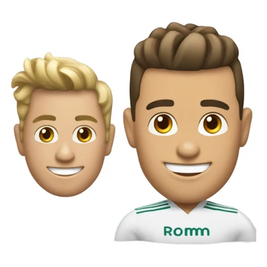 genere un emoji avec la tete de cristiano ronaldo souriant en mode architecte sticker
