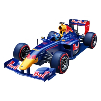 Red Bull F1 car driving animated emote sticker