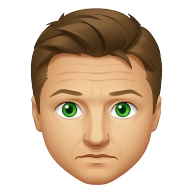 Jeremy Renner with green eyes sticker