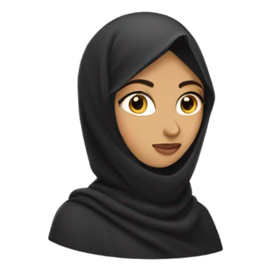 Girl with niqab  sticker