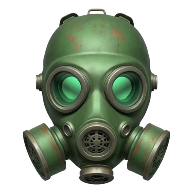 gas mask toxic sticker