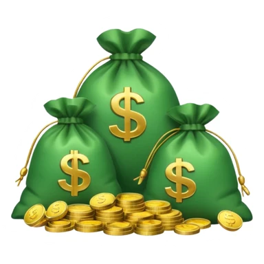 Money Bag / Coins / Dollar	Balance, Total Assets

Modern EMojis sticker