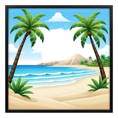 playa paisaje sticker