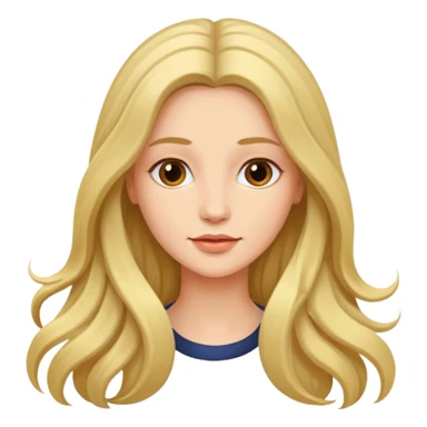 Femme cheveux longs sticker