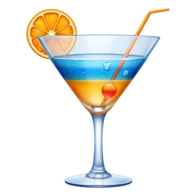 cocktail glass sticker