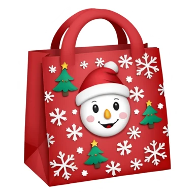 christmas lunch bag sticker