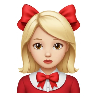 blond girl doing okay sassy sticker