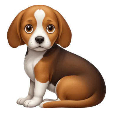 Beagle dog resting sticker