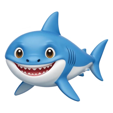 black Baby Shark sticker