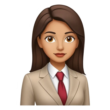 Hispanic woman in business attire  sticker