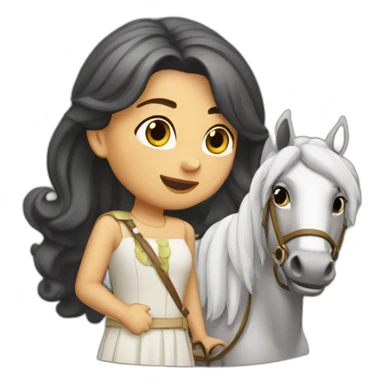 Isabel la Catolica montando caballo sticker