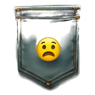 in pocket no money sticker