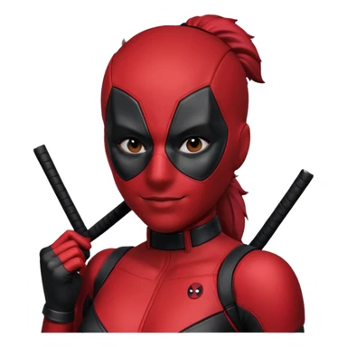 female deadpool from Deadpool & Wolverine movie sticker