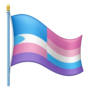 Trans flag sticker