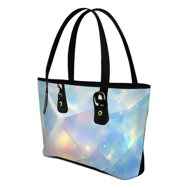 opal Crystal gemstone tote handbag sticker
