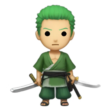 Roronoa zoro from one piece sticker