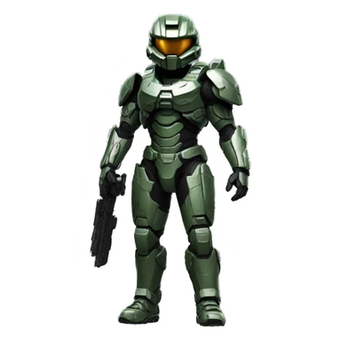 Halo Spartan Standing sticker