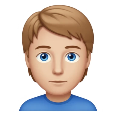 Julian Garner with blue eyes, light brown hair sticker