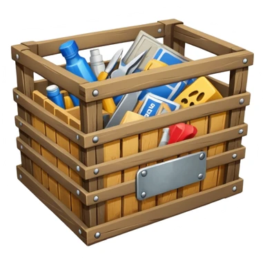 A supply drop or crate  sticker