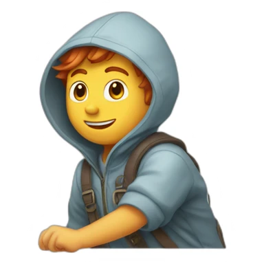 Garçon roux tâche de rousseur sticker