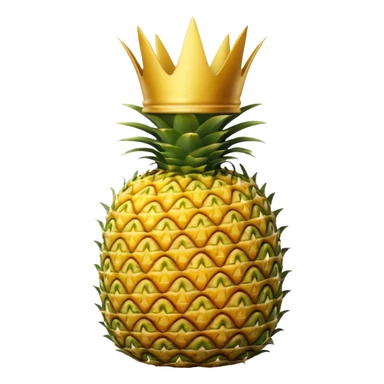 pineapple with the crown down sticker