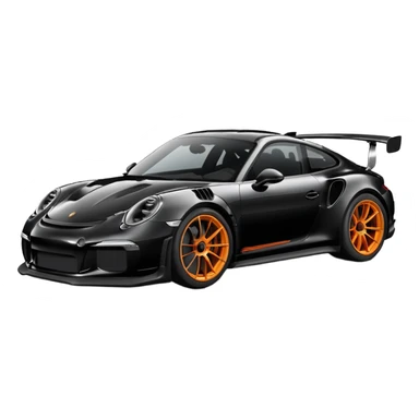 Porsche 911 gt3 RS in black sticker