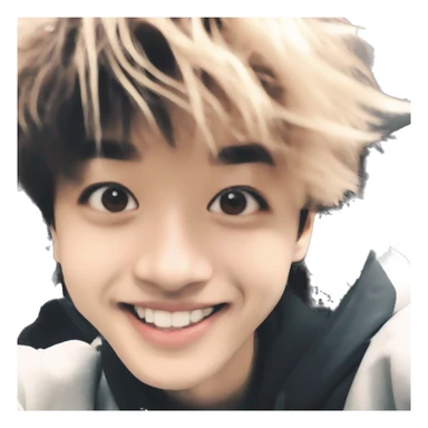 Bangchan from Stray Kids Taking a selfie smiling sticker