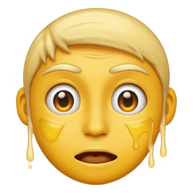 I want the emoji to be dizzy and sweaty and sweaty and transparent with yellow skin color and bold like all emoji’s  sticker