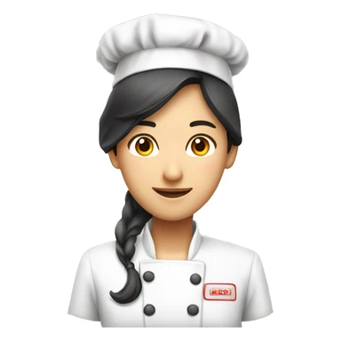 Handsome Male asian chef and an attractive female asian nurse sticker